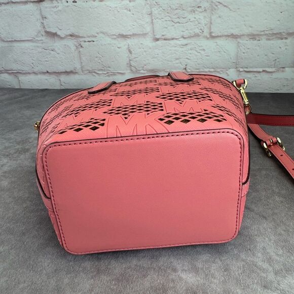 Michael Kors Kimber Small 2-in-1 Logo Embossed and Perforated Tote Bag NWT - Picture 8 of 13